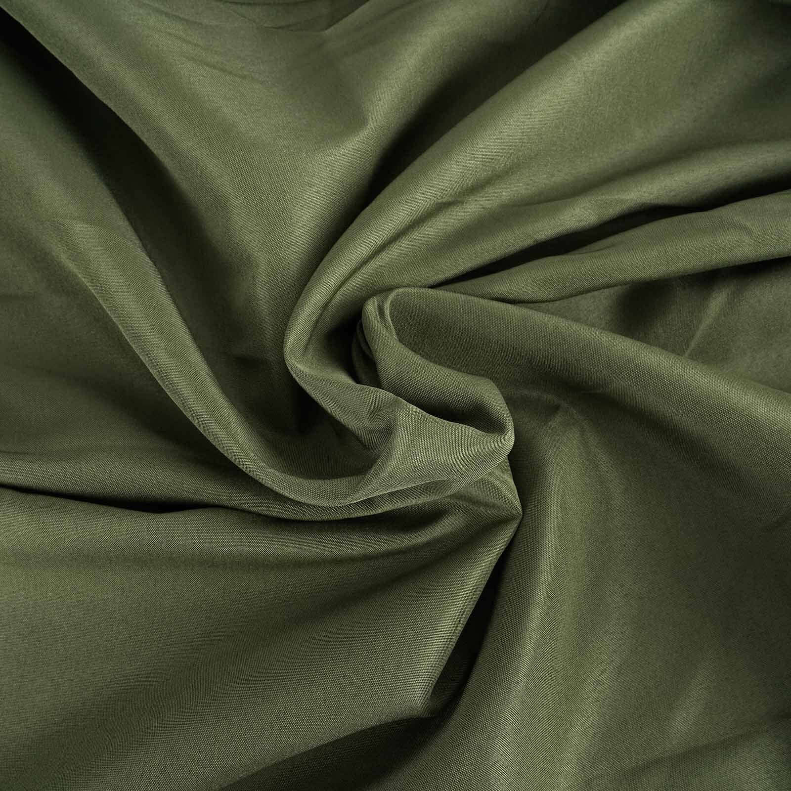 5 Pack Polyester Chair Sashes Olive Green 6"x108"